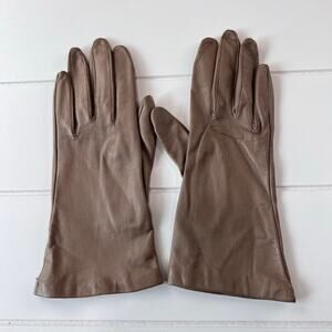 Grandoe Vintage Light brown Women’s leather Gloves Size 7.5